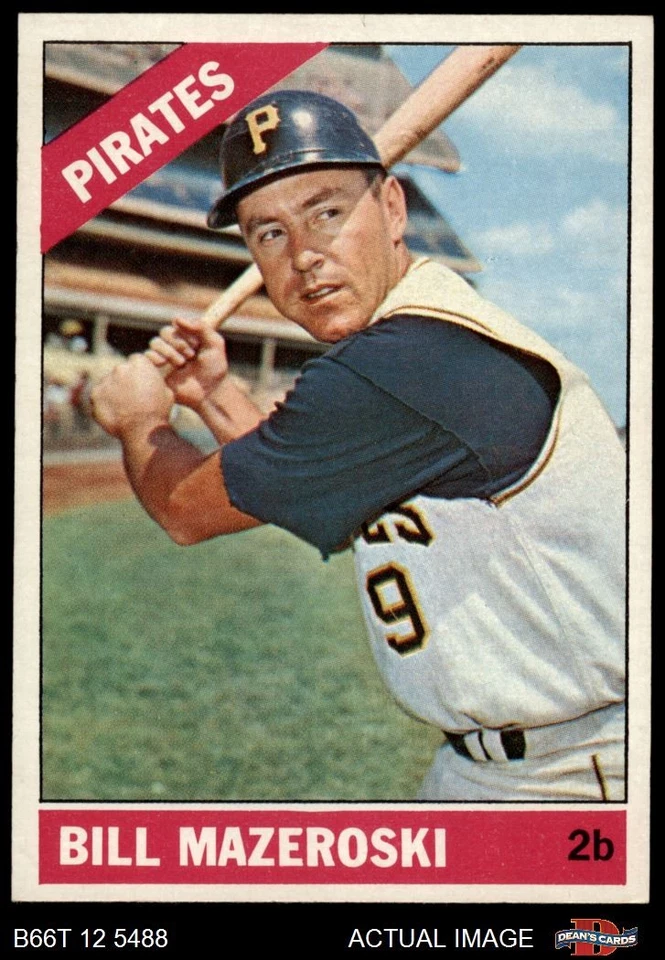 1966 Topps #210 Bill Mazeroski Pirates HOF 7 - NM - Image 1 of 1