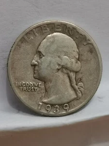 WASHINGTON QUARTER DOLLAR ARGENT 1939 S SAN FRANCISCO USA / SILVER 1/4 DOLLAR - Bild 1 von 3