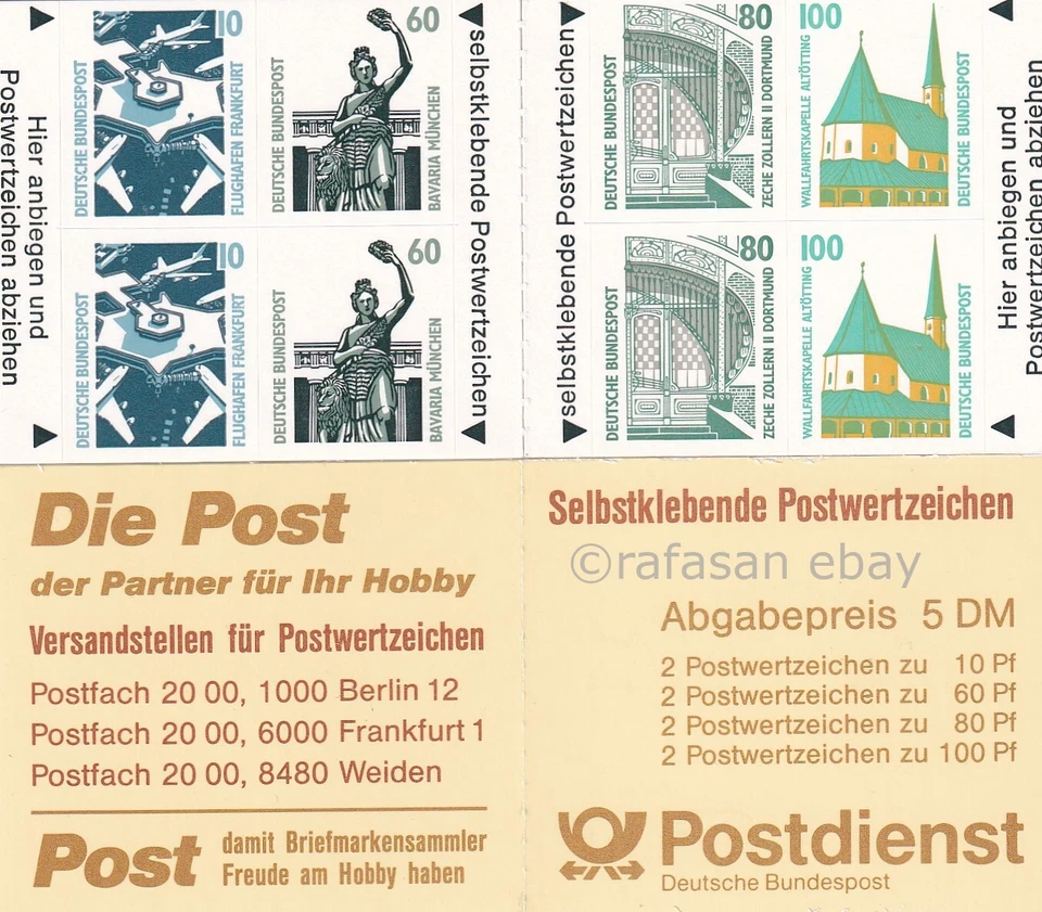 Germany 1991 MiNr. MH27 I complete booklet MNH VF - Image 1 of 1