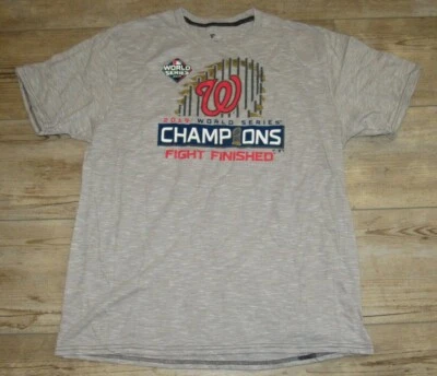 Camisa Finalizada de Lucha Campeones de la Serie Mundial 2019 de los Nacionales de Washington para Hombre 3XL Foto 1 de 2