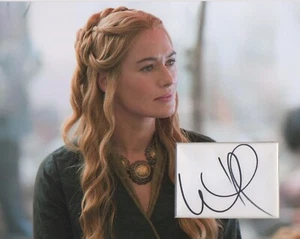 LENA HEADEY Firmada 10x8 Pantalla de Foto CERCEI LANNISTER En JUEGO DE TRONOS CERTIFICADO DE AUTENTICIDAD - Imagen 1 de 1