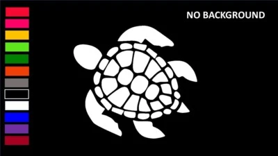 SEA TURTLE, OCEAN LIFE, Decal Stickers for Cars, Windows, Laptops, Wall, - Image 1 of 4