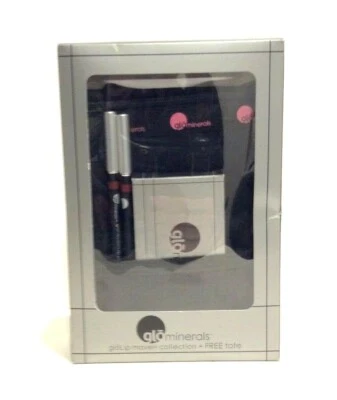 Glo Minerals 4 pc gloLip maven collection 2x lip pencil + maven kit + tote R7 Foto 1 de 3