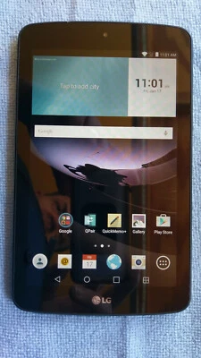 LG G Pad F 7.0 LK430 Sprint, clean ESN, cracked glass, good touch/lcd  T7 - Image 1 of 4