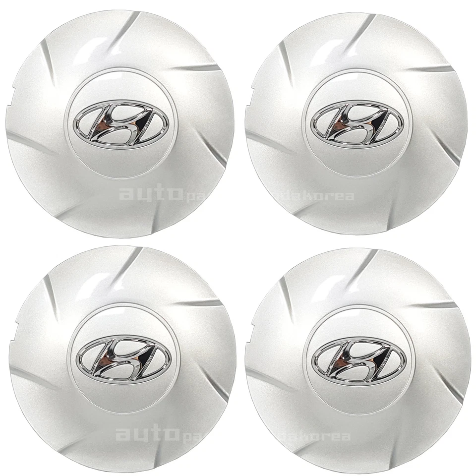 Cubierta de tapacubos central de rueda genuina 529603X300 17" plateada 4 piezas ELANTRA MD 11-13 Foto 1 de 4