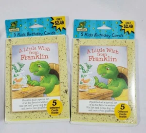 Vintage Frankiln die Schildkröte sortiert 5 Stück Geburtstagskarten --- Set 2 Packungen  - Bild 1 von 3