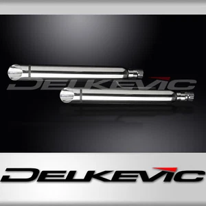 HONDA VTX1800F/N/R/S/T 04-08 550mm CUSTOM SILENCER EXHAUST KIT SLASH CUT - Picture 1 of 5