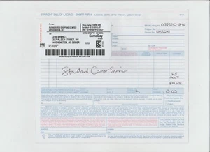 House of Cards Kate Mara Prop Documents Season 1 Zoe Barnes Bill of Lading - Bild 1 von 2