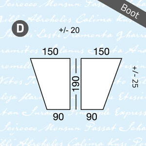 Boot Spannbettlaken Typ D Weiss, einseitig zulaufend