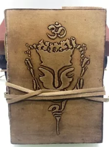 Agenda in PELLE vera Taccuino Fiore della vita BUDDHA Diario Quaderno Album - Foto 1 di 4