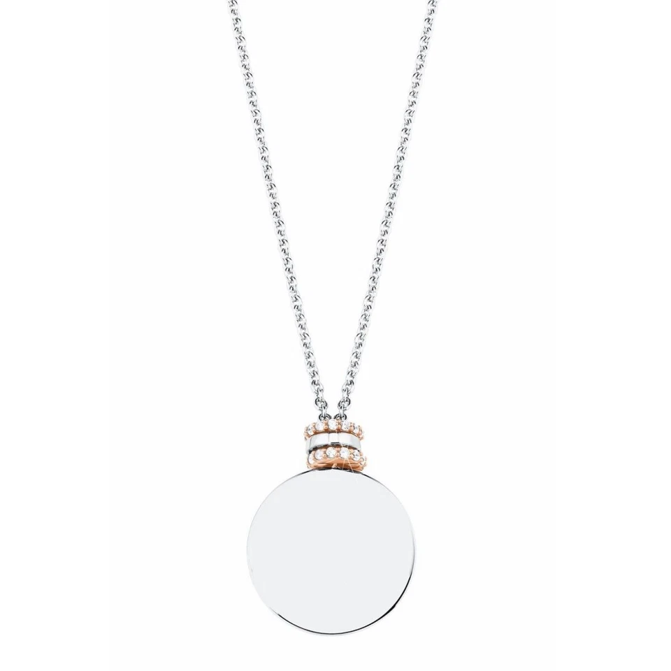 Collar mujer S.oliver Jewel plata bicolor circonita colgante 2027611 Foto 1 de 3