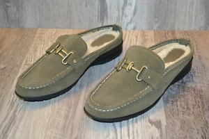 Cole Haan Suede Olive Green Loafers US Women's Size 10B D20690 - Picture 1 of 7