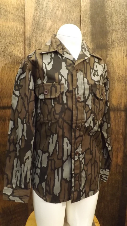 Vtg NOS Redhead Trebark Camouflage Hunting Shirt Youth/Kids sz Sm USA made Camo - Image 1 of 4