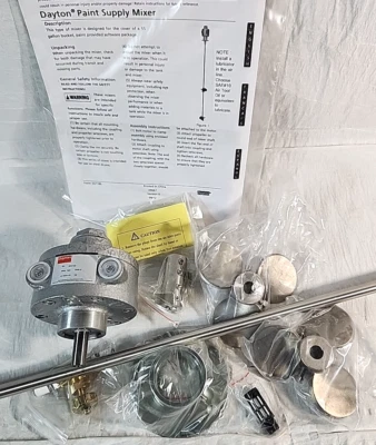 Dayton 32V132 Agitator Air Paint Supply Mixer  1/2 HP; 316SS; 2,000 RPM - Image 1 of 4