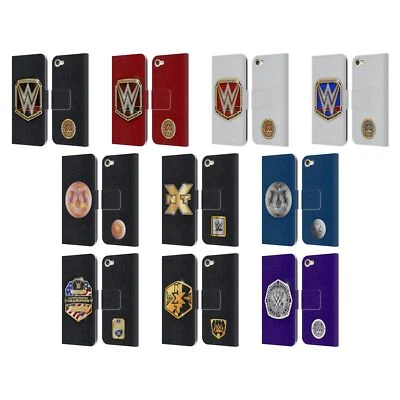 FUNDA BILLETERA LIBRO CUERO CINTURONES TÍTULO WWE OFICIAL PARA APPLE iPOD TOUCH MP3 Foto 1 de 4