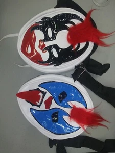 Two Lucha Libre Small Backpacks Sidebags Psycho Clown AAA Cmll Lucha Underground - Picture 1 of 4