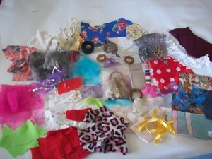 Slow Stitch, Junk Journal, Collage, Mixed Fabric Art Kit mixer COLOURS. - Picture 1 of 6