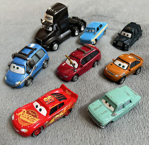 Disney Pixar Cars Diecast Lot Of 8 Big Rig Lightning 1971 Hard To Find Models