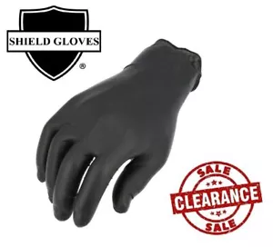 1000 Pieces 5 Mil Black Nitrile Gloves, Powder Free, Finger-Textured, Size: XXL - Picture 1 of 6
