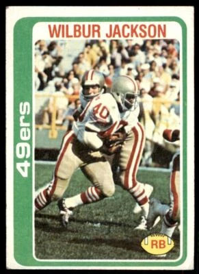 1978 TOPPS WILBUR JACKSON SAN FRANCISCO 49ERS #38 - Image 1 of 2