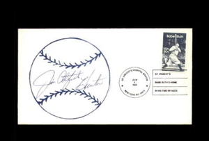 Jim Catfish Hunter JSA Cert Signed FDC 1983 First Day Cover Cache Babe Ruth Auto - Picture 1 of 2