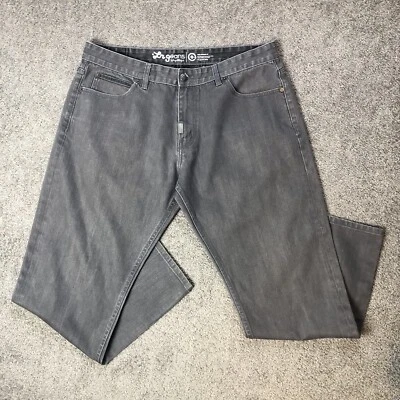 Pantalones de mezclilla de colección LR Geans by LRG para hombre talla 40 calce recto gris carbón lavado Foto 1 de 4