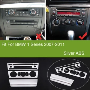 ABS Silver Air Condition Button Switch Panel Trim Kit For BMW 1 Series E81 07-11 - Picture 1 of 9
