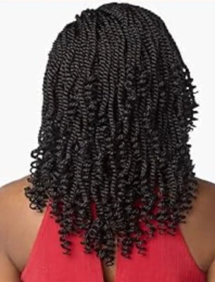 Short Black Crochet Senegal Twist Braided Wigs Braid End Synthetic Wig Natural - Image 1 of 2