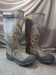 Sz 8 LaCROSSE 16" Diamond Back Scent Free Rubber Snake Boot Hunting Waterproof - Picture 1 of 14
