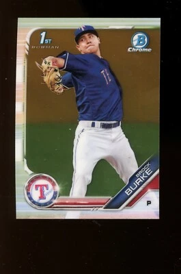 2019 1st Bowman Chrome Prospects #BCP-137 Brock Burke Rangers Qty - Image 1 of 2