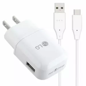 Original LG Fast Wall Charger & USB-C Charging Cable For LG Stylo 6 - Picture 1 of 4