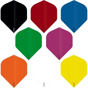 5 SETS [15] DSX 150 Super Tough Dart Flights Standard Plain Solid Colours Thick - Picture 1 of 10
