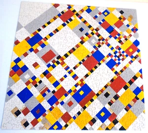 "Victory Boogie-Woogie" by "Piet Mondrian" Springbok Jigsaw Puzzle w/Box VTG '67 - Picture 1 of 16