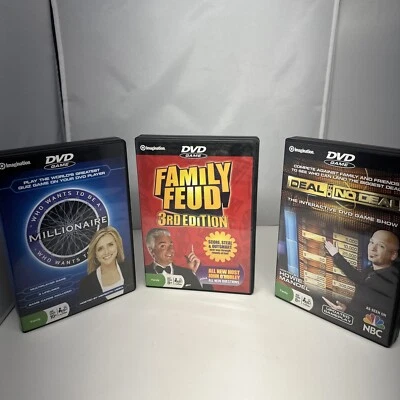 IMAGINATION DVD GAMES*Family Feud *Who Wants to be a Millionaire*Deal or No Deal - Image 1 of 4