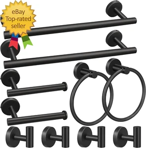 Badezimmer Hardware Set, inkl. 16" Handtuchhalter, Toilettenpapierhalter, Handtuch - Bild 1 von 4