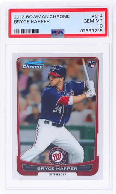 Bowman Chrome Bryce Harper #214 2012 PSA 10 novato radiocontrol Foto 1 de 2