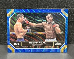 2024 Topps Chrome UFC - Blue Wave Refractor #67 Geoff Neal /75 - Picture 1 of 2