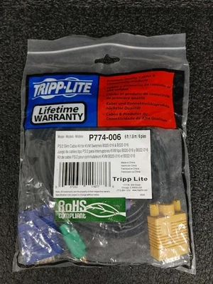 Tripp Lite P774-006 PS/2 Slim Cable Kit for KVM Switches 6ft/1,8m/6pies - Image 1 of 4