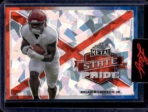 2022 Leaf Metal Draft Brian Robinson Jr Red Blue State Pride Unsigned Proof #1/1 - Picture 1 of 2