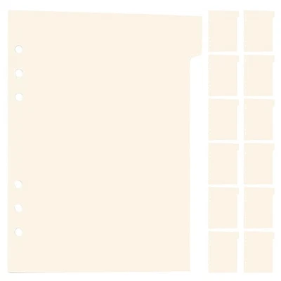  18Pcs Binder Divider A5: Folder Planner File Dividers With Tabs - 6 Holes Loose - Image 1 of 4