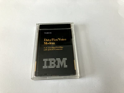 IBM 12J2785 PCMCIA DATA/FAX/VOICE MODEM V.34 33.6 KBPS/14.4 KBPS COM XJACK - Imagem 1 de 4