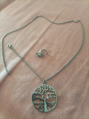 Collier Arbre Généalogique Et Son Dauphin Pendentif  Foto 1 de 3