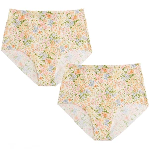 High-Waist No-Show Slip Höschen Größe Small Paar Ditsy Blumen Unterwäsche Neu mit Etikett - Bild 1 von 7