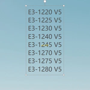 Intel Xeon E3-1220V5 E3-1225V5 E3-1230V5 E3-1240V5  E3-1270V5  E3-1280V5 LGA1151 - Picture 1 of 7