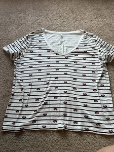 Camiseta para mujer Disney cuello en V Minnie Mouse manga corta GRANDE  - Imagen 1 de 6