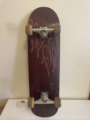 De colección 2000 Powell Peralta Hot Rod Flames tabla de skate 9 x 33,25 marrón/púrpura Foto 1 de 4