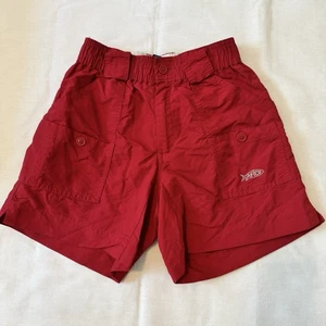 AFTCO 26 (Youth 10-12) Original Fishing Shorts Short Red Pockets Nylon - Picture 1 of 9