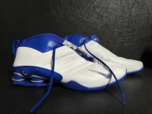 Vintage NIKE SHOX SUPREMACY White Blue Men’s Sz 15 - Picture 1 of 6