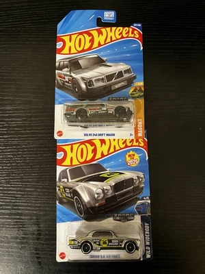 Hot Wheels Zamac ¡Lote de 2! Volvo 240 Drift Wagon y Jaguar XJC V12 cupé Foto 1 de 4