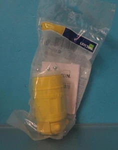 NEW LEVITON DUSTGUARD CAT 1547 5-15R CONNECTOR 2 POLE 3 CABLE 15A-125V - Picture 1 of 8